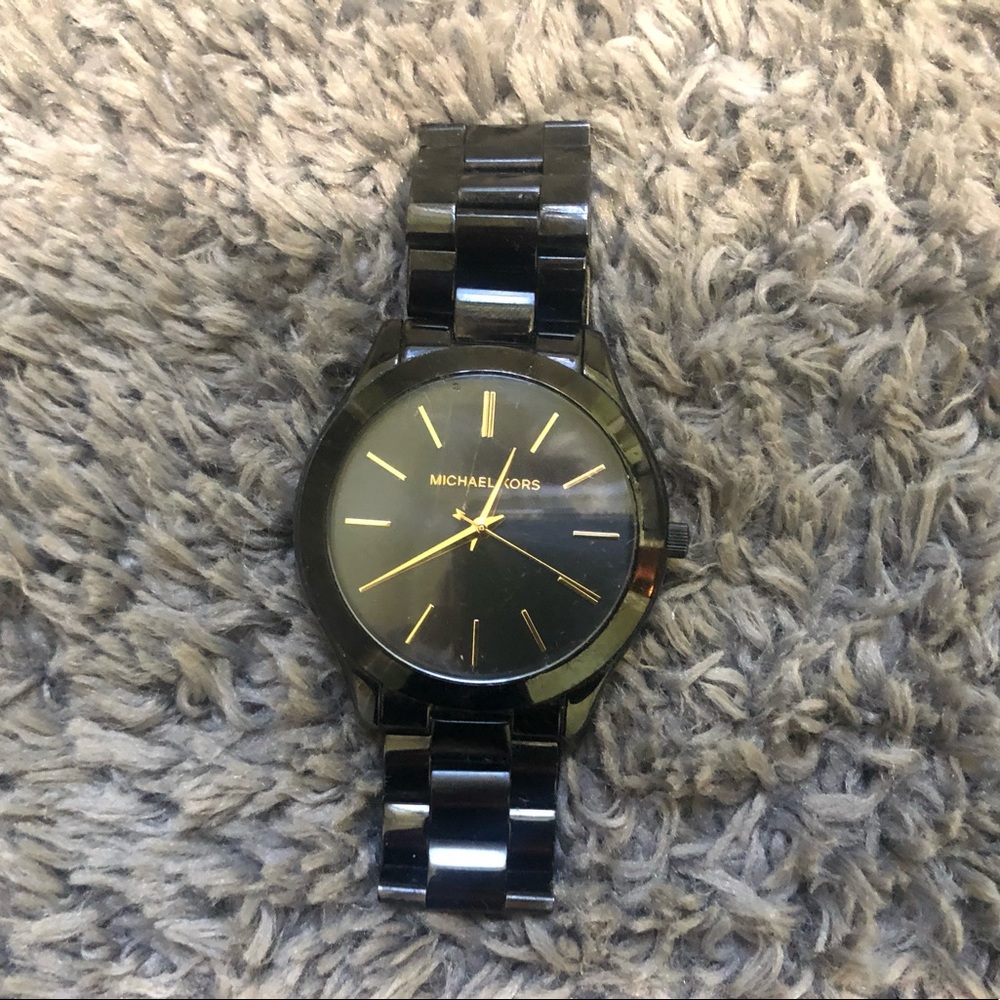 Women’s Michael Kors Watch - Black & Gold